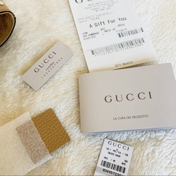 NWT Authentic Gucci Calf Leather Stubbed Tote Bag​ - Picture 6 of 8